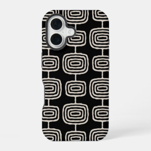 Atomic Rings Abstract Pattern iPhone 16 Case