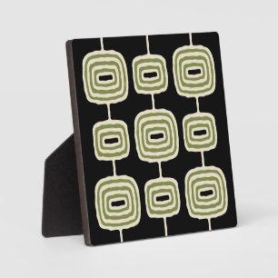 Atomic Rings Abstract Pattern Plaque