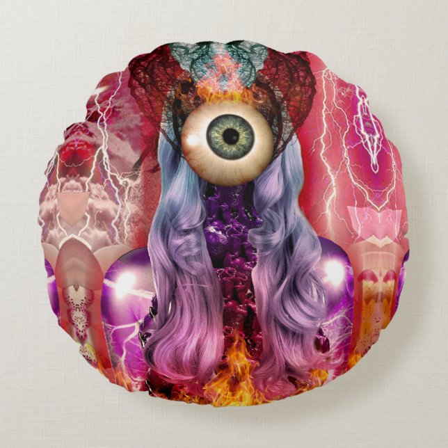 Atomic Round Pillow (Front)