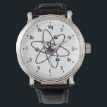 Atomic Science / Chemistry Watch<br><div class="desc">Funny and Geeky Atomic Watch featuring the elements off the periodic table. Each elements atomic number represents the number on the clock. Great for you science / chemistry geeks out there.</div>