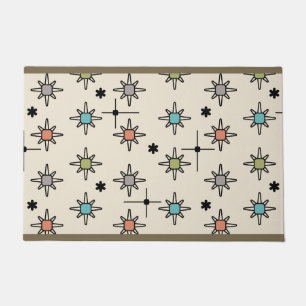 Atomic Sky Starbursts Multicolored Doormat