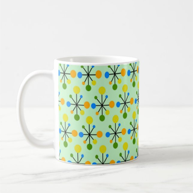 Atomic Starbursts Coffee Mug (Left)