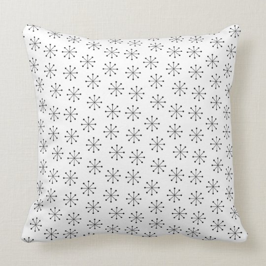 Atomic Starbursts | Mid-Century Modern Throw Pillow