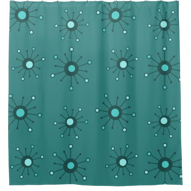 Atomic Starbursts Teal (Front)