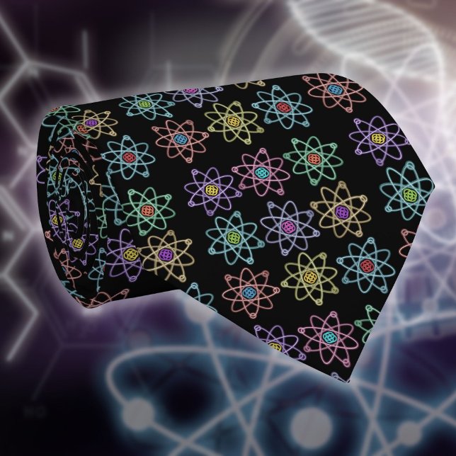 Atomic Structure Pattern Science Tie (Cool Atomic Structure Pattern Science Tie)