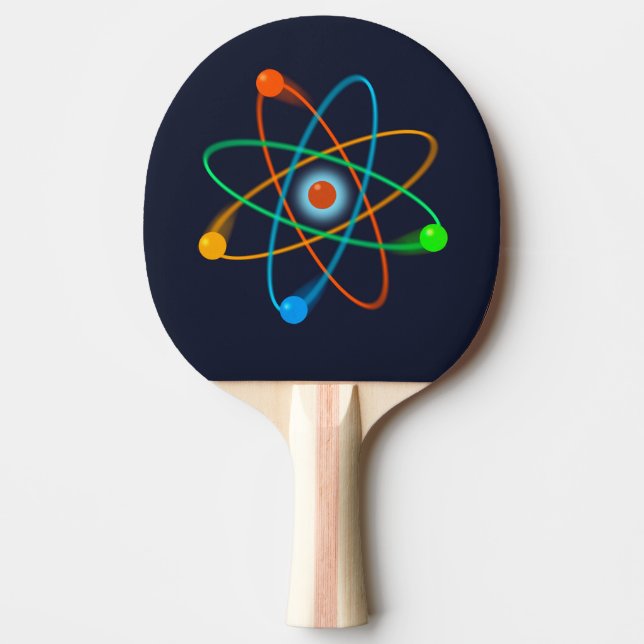 Atomic Structure Science Ping Pong Paddle (Front)