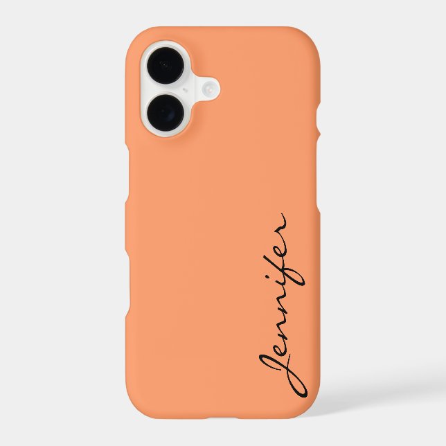 Atomic tangerine colour background (Back)