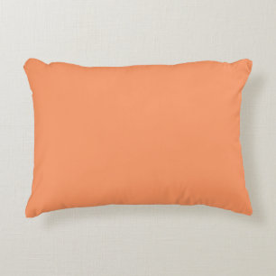 Atomic Tangerine  (solid color)   Accent Pillow