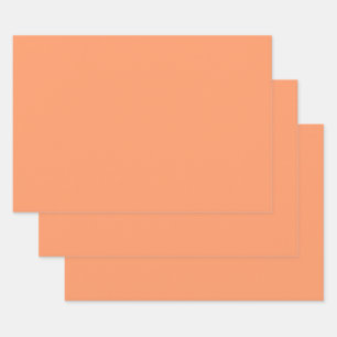 Atomic Tangerine  (solid colour)   Wrapping Paper Sheet