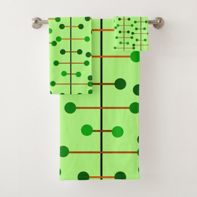 Atomic Trees Bath Towel Set (Insitu)
