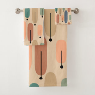 Atomic Trees Retro Bath Towel Set