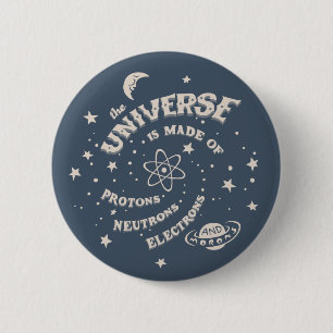 Atomic Universe Morons 2 Inch Round Button