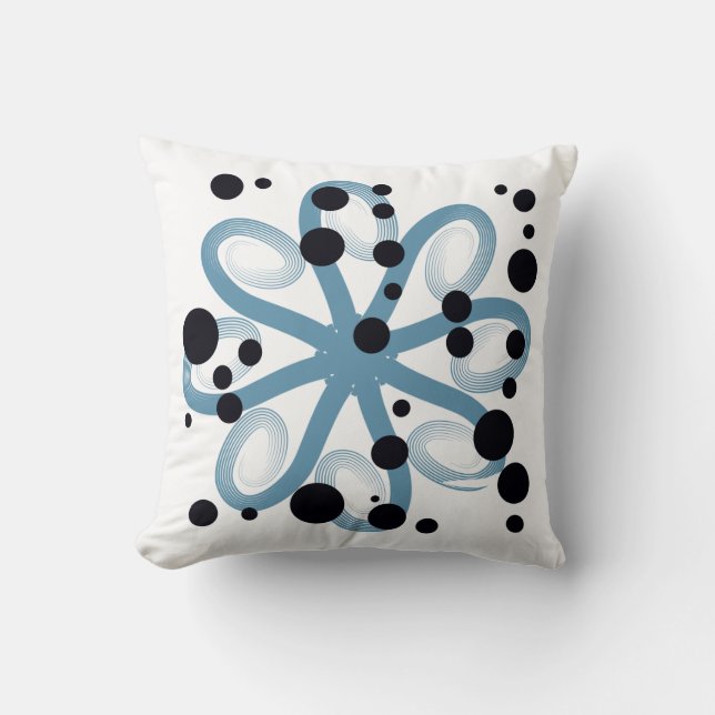 Atomic Whirl Throw Pillow (Front)