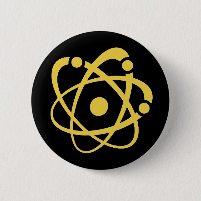 Atomic Wonk 2 Inch Round Button (Front)