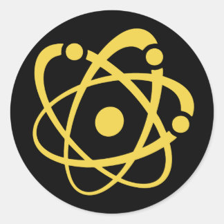 Atomic Wonk Classic Round Sticker