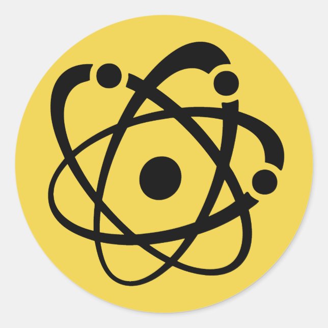 Atomic Wonk Classic Round Sticker (Front)