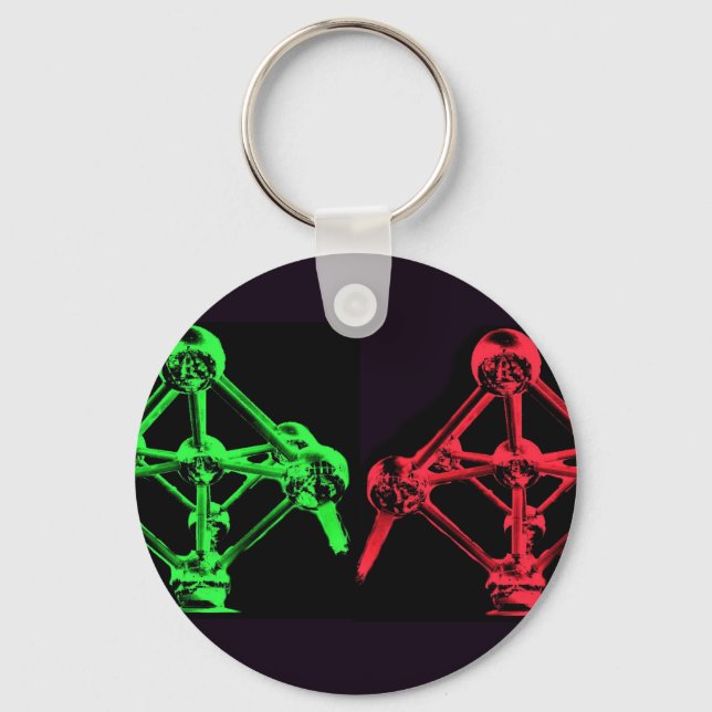 Atomium Collage Keychain (Front)