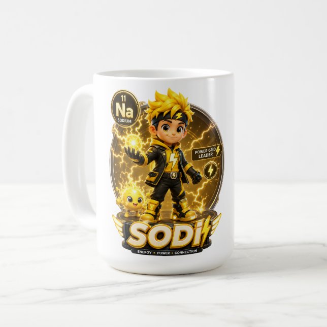ATOMIVRA Sodium Character Coffee Mug (Front Left)