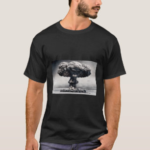 Atompilz Motif Atomic Bomb Nuclear Mushroom T-Shirt