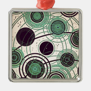 atoms and electrons metal ornament