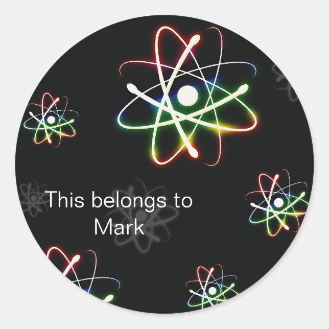 Atoms Classic Round Sticker (Front)