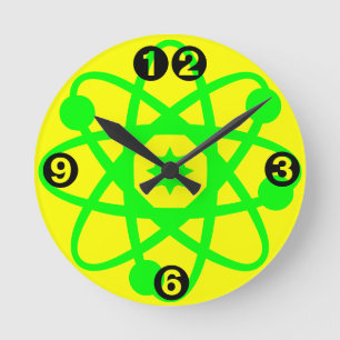 Atoms & Electrons Wall Clock