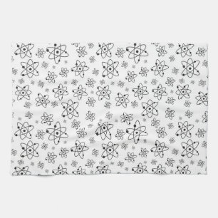 Atoms Retro Atomic Age Pattern Kitchen Towel