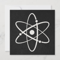 Atoms Science Atomic Orbit Icon Molecule Art Black