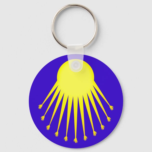 Aton Sonnengott sun god Keychain (Front)