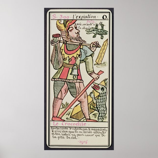Atonement, tarot card, French Poster (Front)