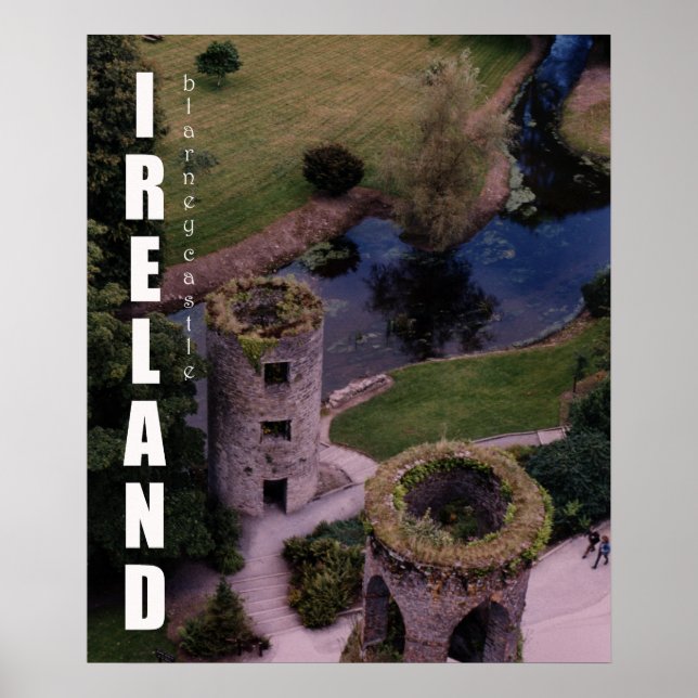 Atop Blarney Castle, Ireland Poster (Front)