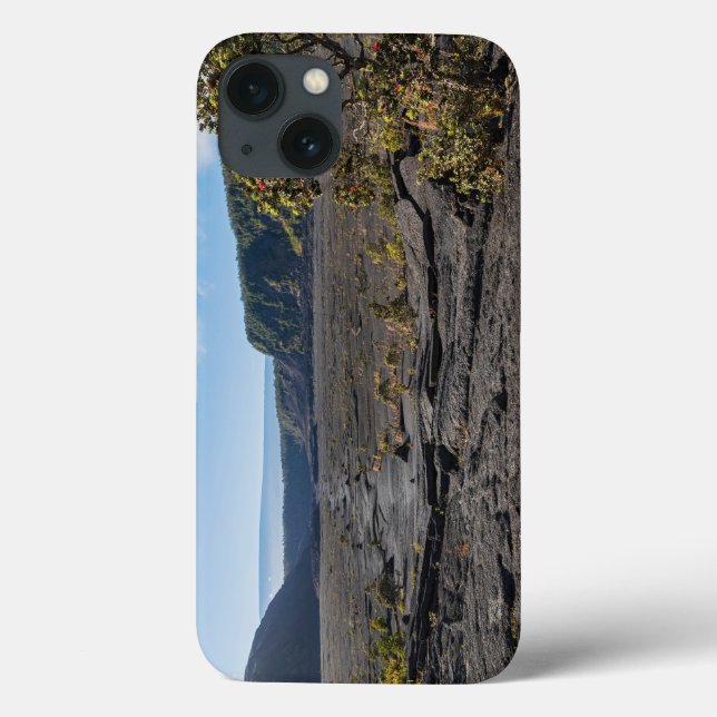 atop dry lava bed of kilauea iki crater Case-Mate iPhone case (Back)