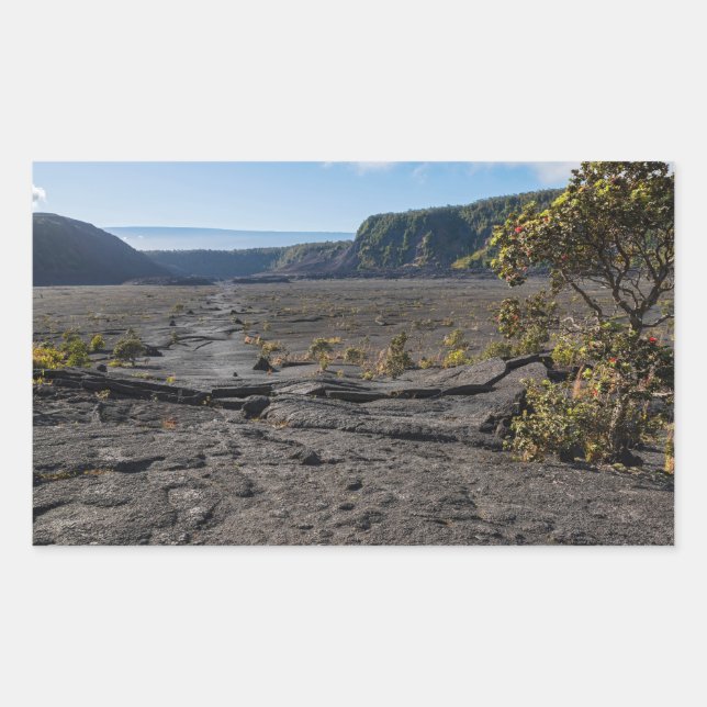 atop dry lava bed of kilauea iki crater sticker (Front)