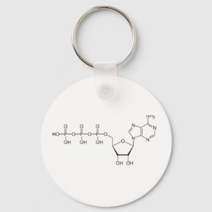 ATP molecule Keychain