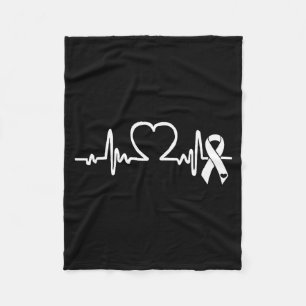 Atrial Fibrillation American Heart Disease Awarene Fleece Blanket