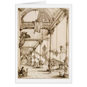 Atrium of a Palace, in Genes, from 'Art and Indust