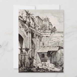 Atrium of the Portico of Octavia in Rome Invitation