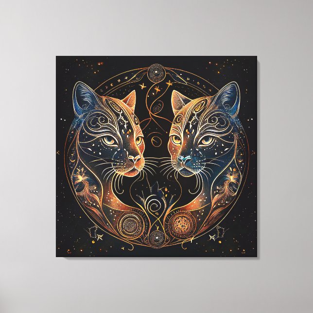 Atrological Cats Canvas Print (Front)