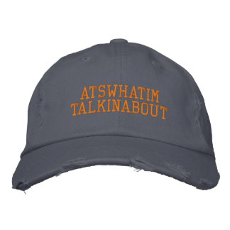 ATSWHATIMTALKINABOUT Blue and Orange Chino Hat