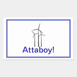 Atta Boy Wind Turbine Sticker