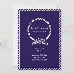Attacher le Faire-part de mariage de noeud