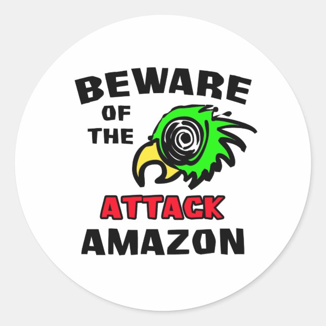 Attack Amazon Classic Round Sticker (Front)