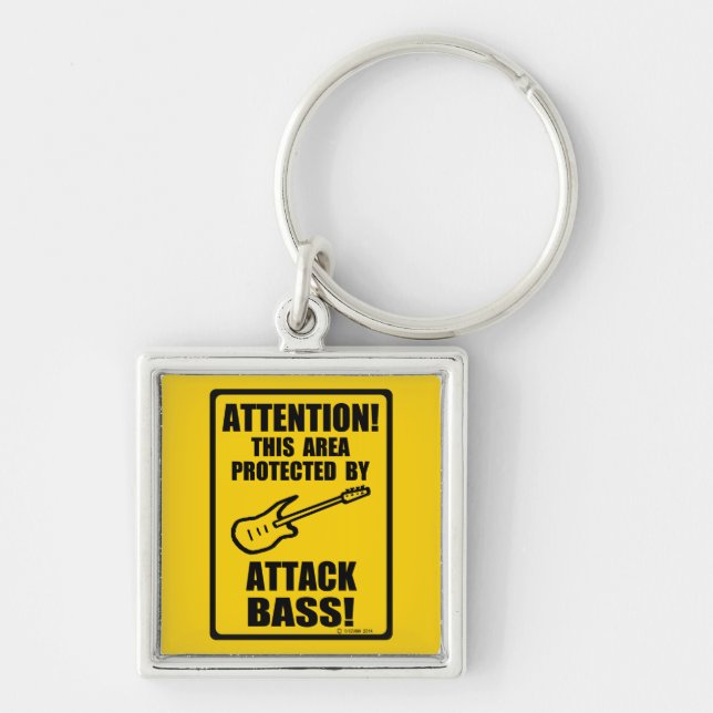 Attack Bass Keychain (Front)