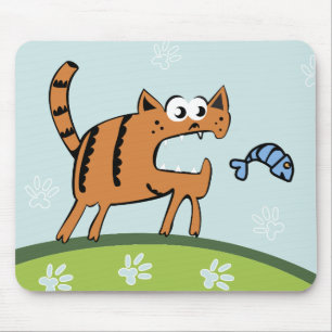 Attack Cat Mouse Pad