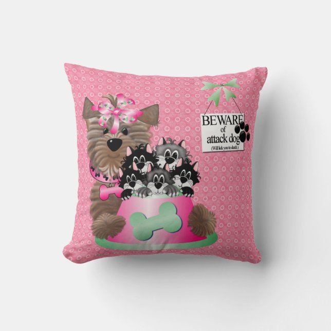 Attack Dog American MoJo Pillow (Front)