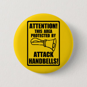 Attack Handbells 2 Inch Round Button