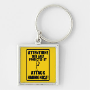 Attack Harmonica Keychain