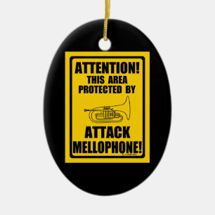 Attack Mellophone Ceramic Ornament