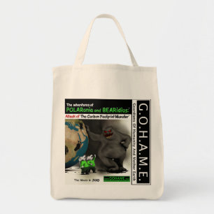 Attack of The Carbon Footprint Monster Tote Bag