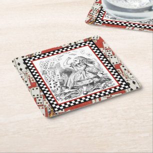 Attack of the Cards 1 Square Paper Coaster